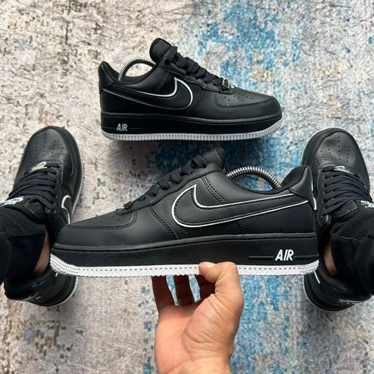 Af1 Negro chulo blanco Caballeros