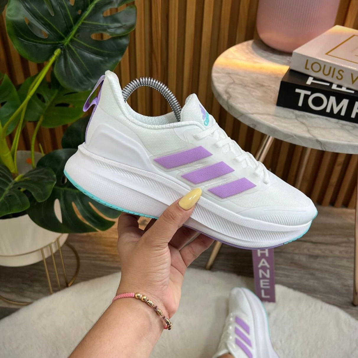 ADIDAS RACER TR21 BLANCO MORADO
