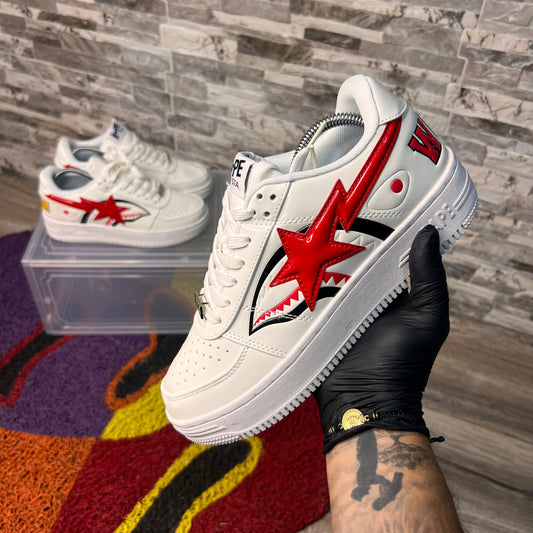 BAPE BLANCO ROJO 1.1